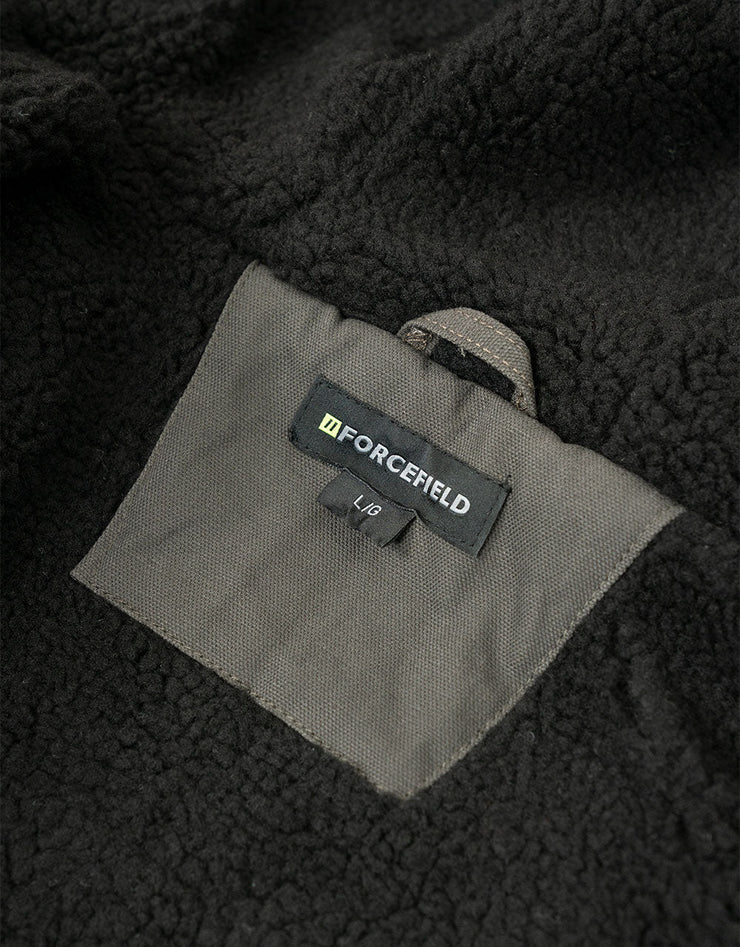 Parka utilitaire en toile isolée doublée de sherpa