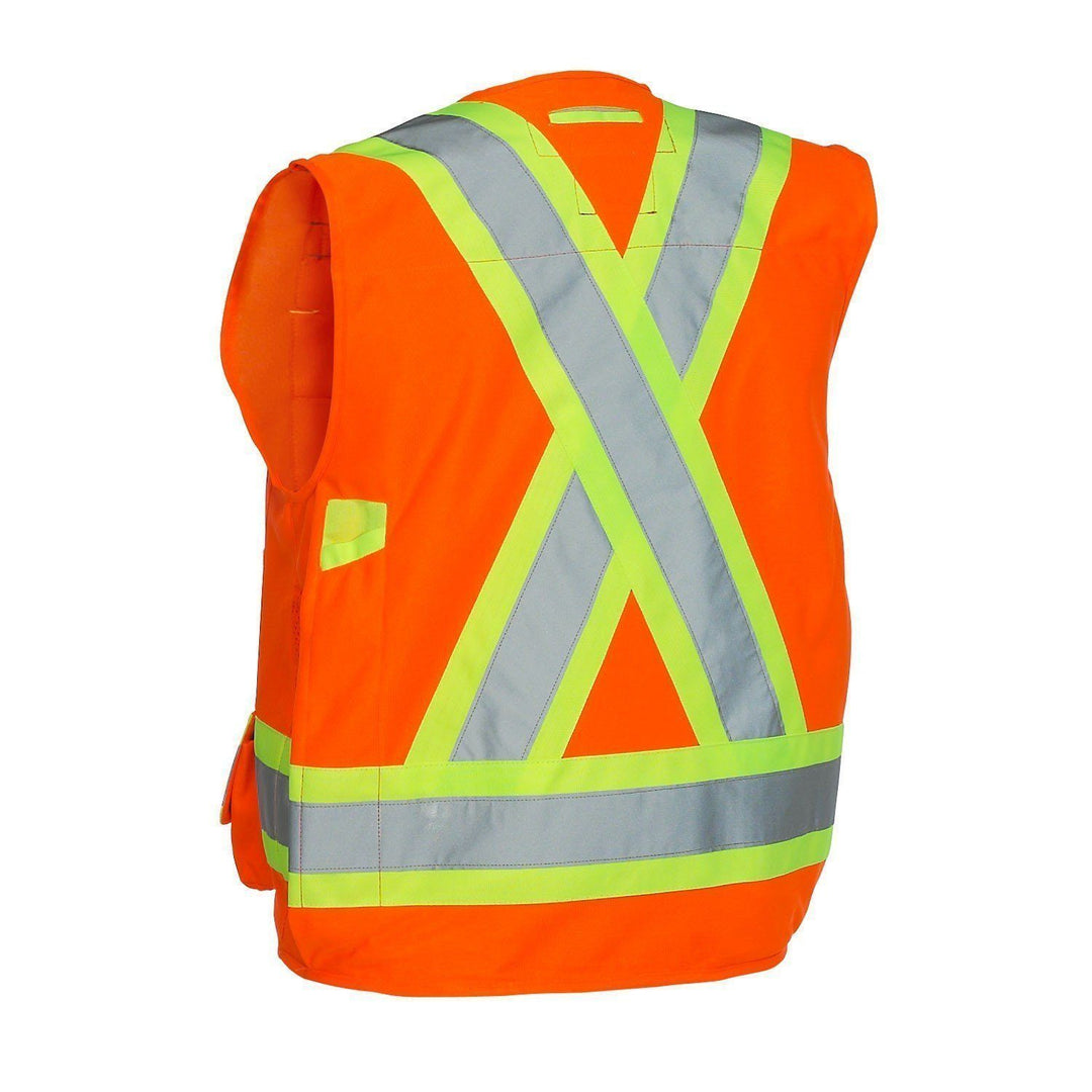ウェア BEVIS Forcefield Hi Vis V-Neck Short Sleeve Safety Tee Shirt