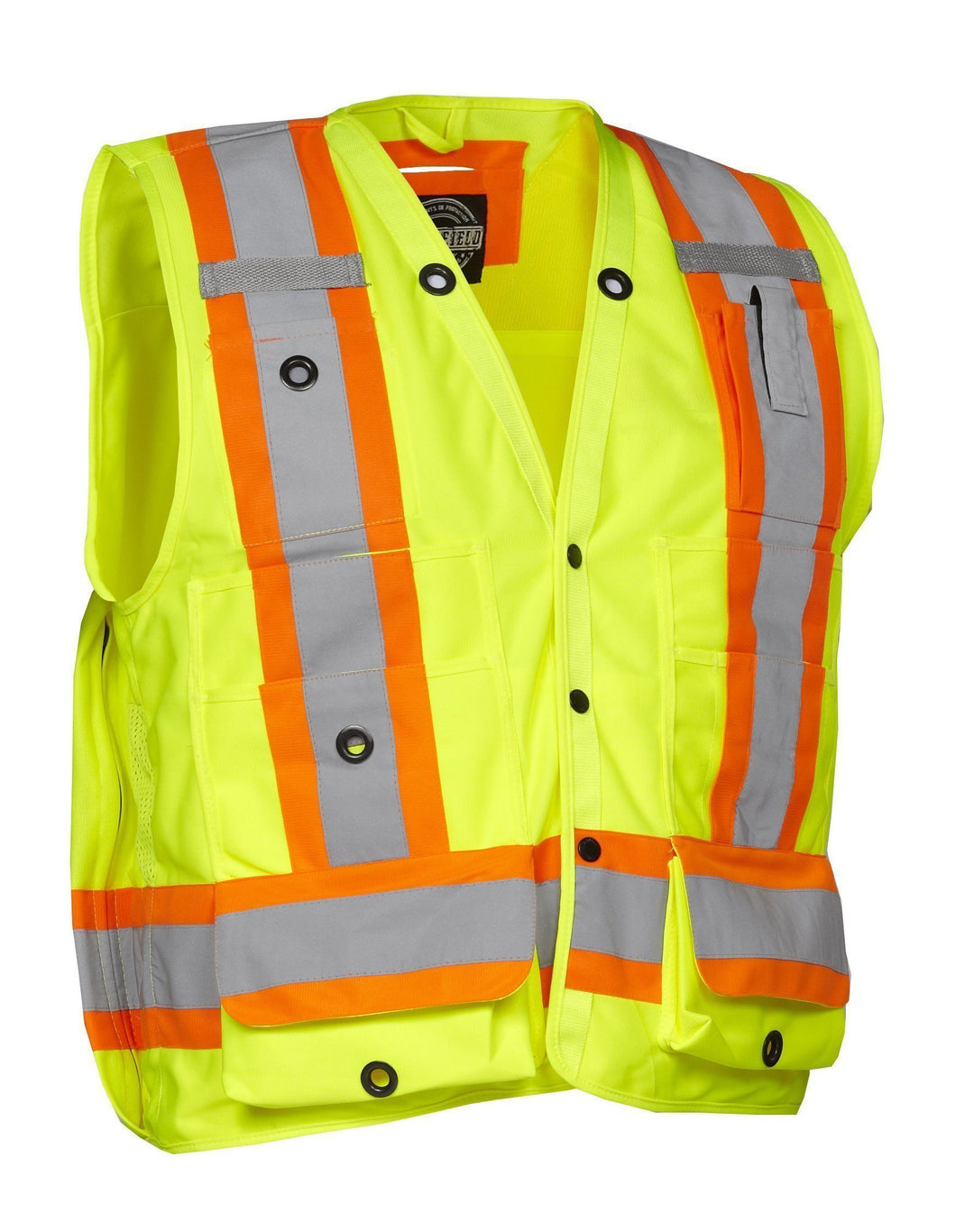 ウェア BEVIS Forcefield Hi Vis V-Neck Short Sleeve Safety Tee Shirt
