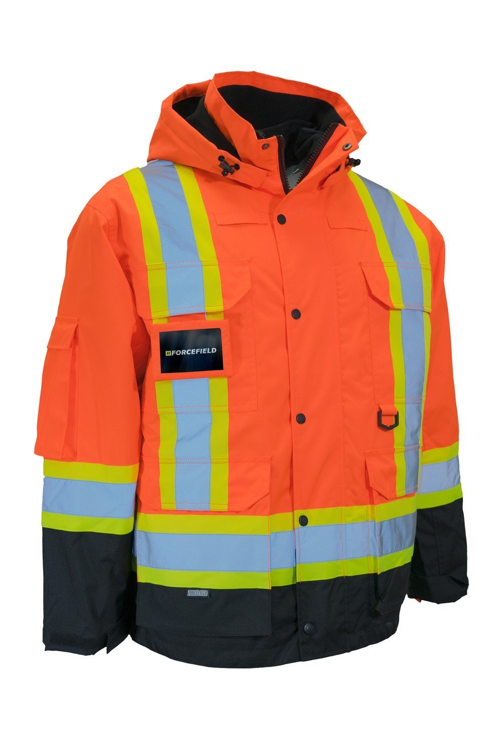 Forcefield Hi Vis Winter Safety Parka with Removable Down