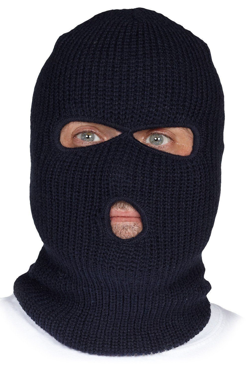 Forcefield Knitted Acrylic Balaclava, three openings – Forcefield
