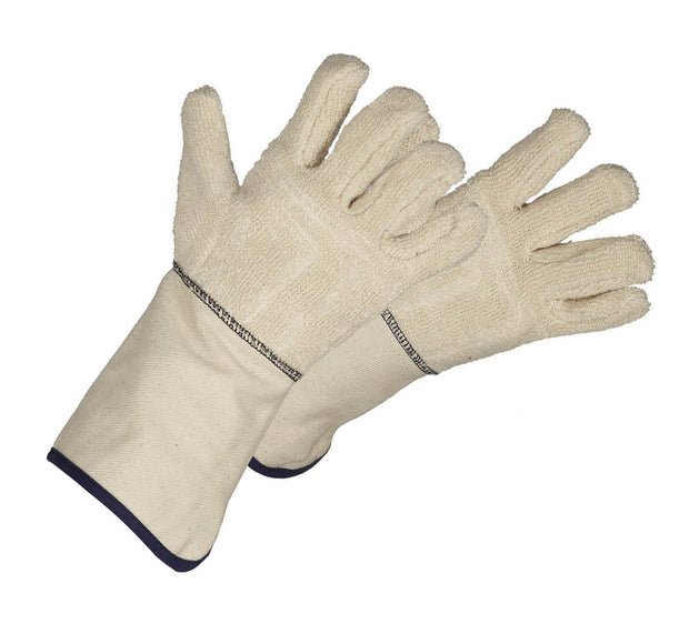 Heat Resistant Gauntlet Terrycloth Gloves