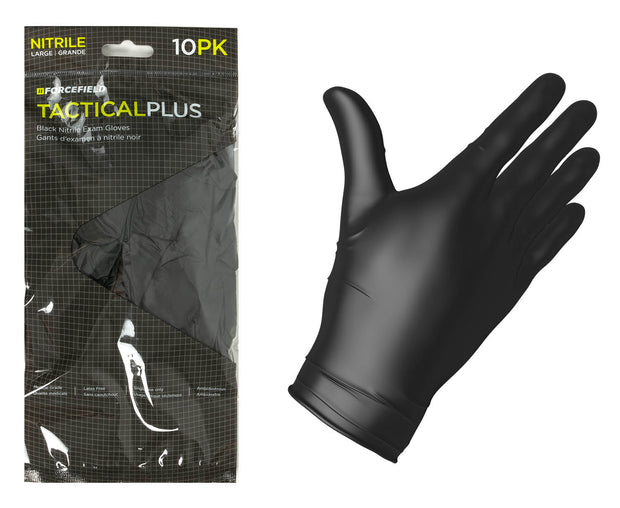 Tactical Plus Nitrile Disposable Examination Gloves (10 Pack)
