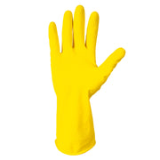 Flocklined Latex Dishwashing Style Rubber Gloves