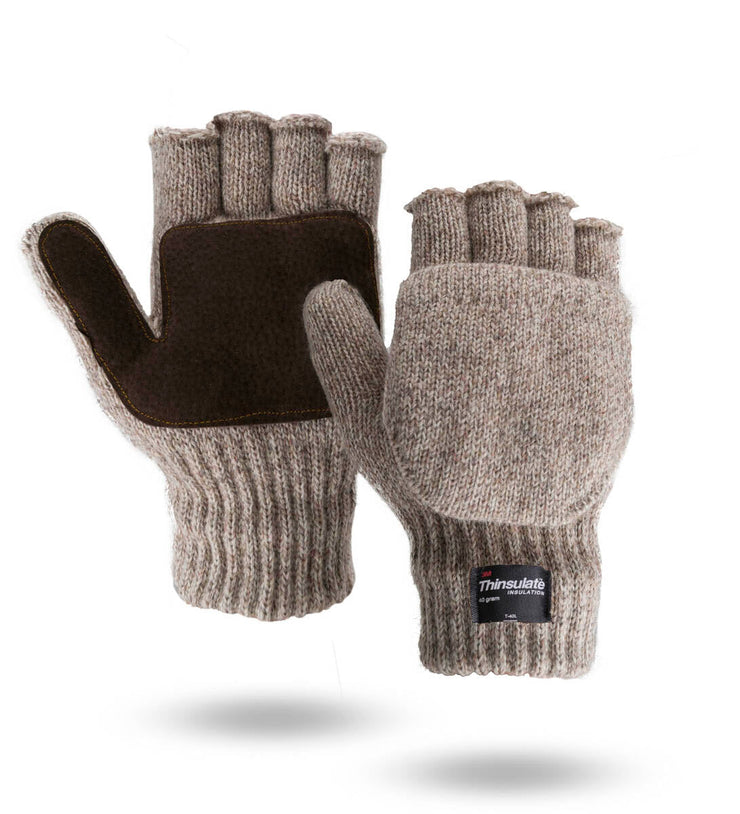 Forcefield Ragg Wool Flip-top Thinsulate™ Insulated Mittens – Forcefield  Canada - Hi Vis Workwear and Safety Gloves