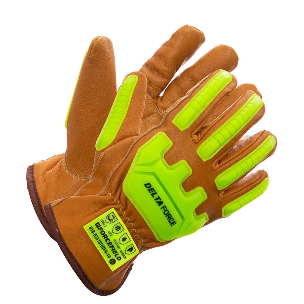 Deltaforce Premium Cut Resistant Goatskin Winter Impact Glove with