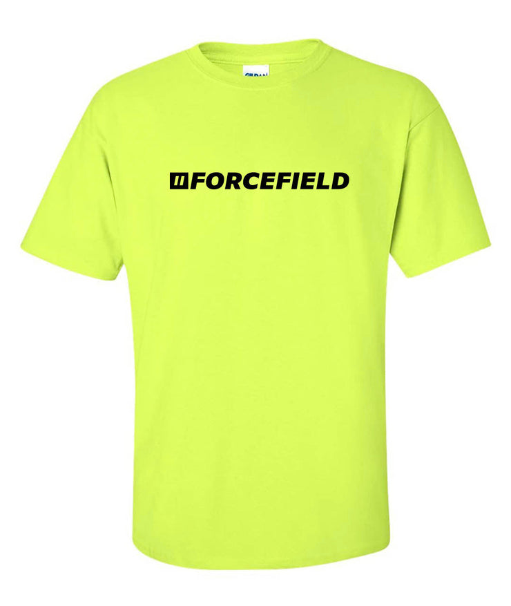 Hi Vis Lime Lightweight Short-Sleeve Crewneck Reflective Forcefield Logo Graphic T-Shirt