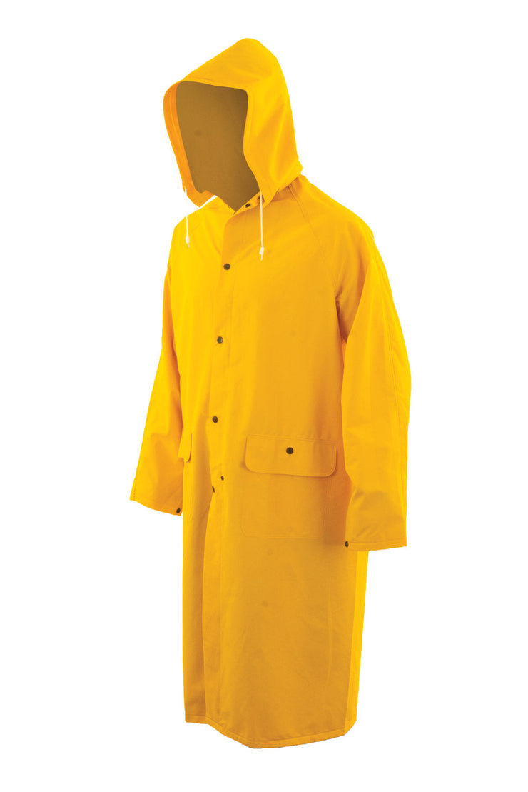 3/4 Length Rain Coat with Durable Fire Resistant Finish