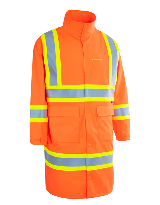 Hi Vis Fire Resistant Long Rain Coat