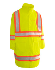 Hi Vis Fire Resistant Long Rain Coat