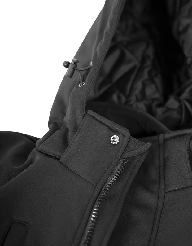 Black Softshell Winter Jacket