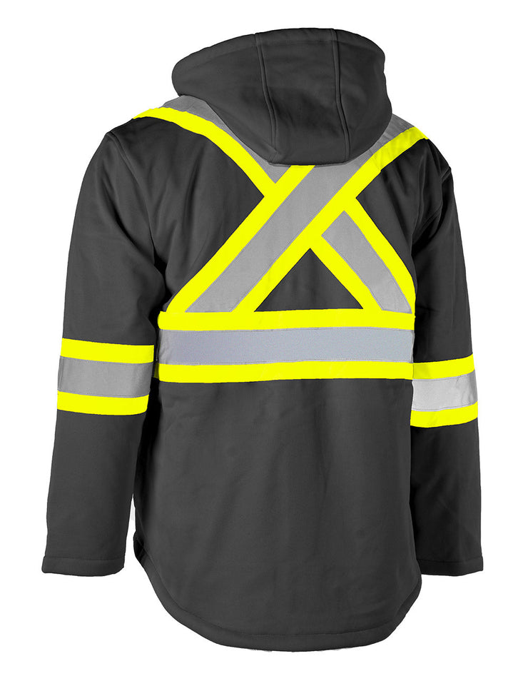 Hi Vis Sherpa Softshell Winter Safety Jacket