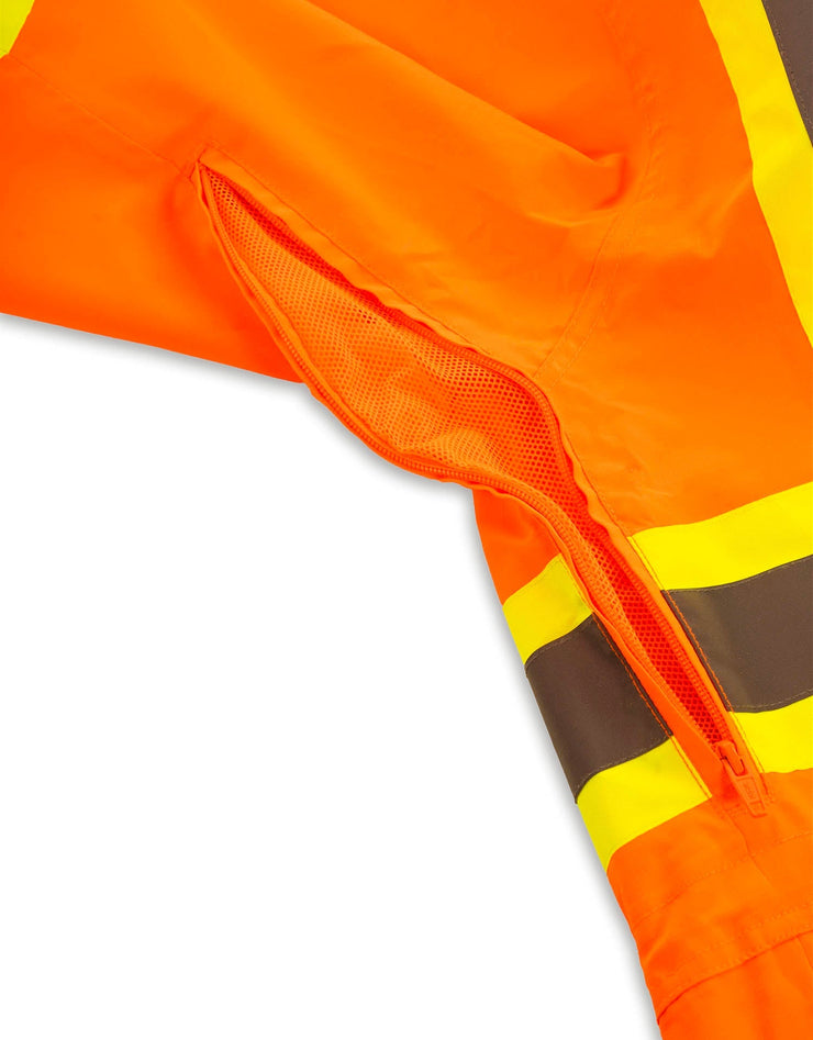 Orange "Torngat" Premium Ripstop 4-in-1 Hi-Vis Safety Parka