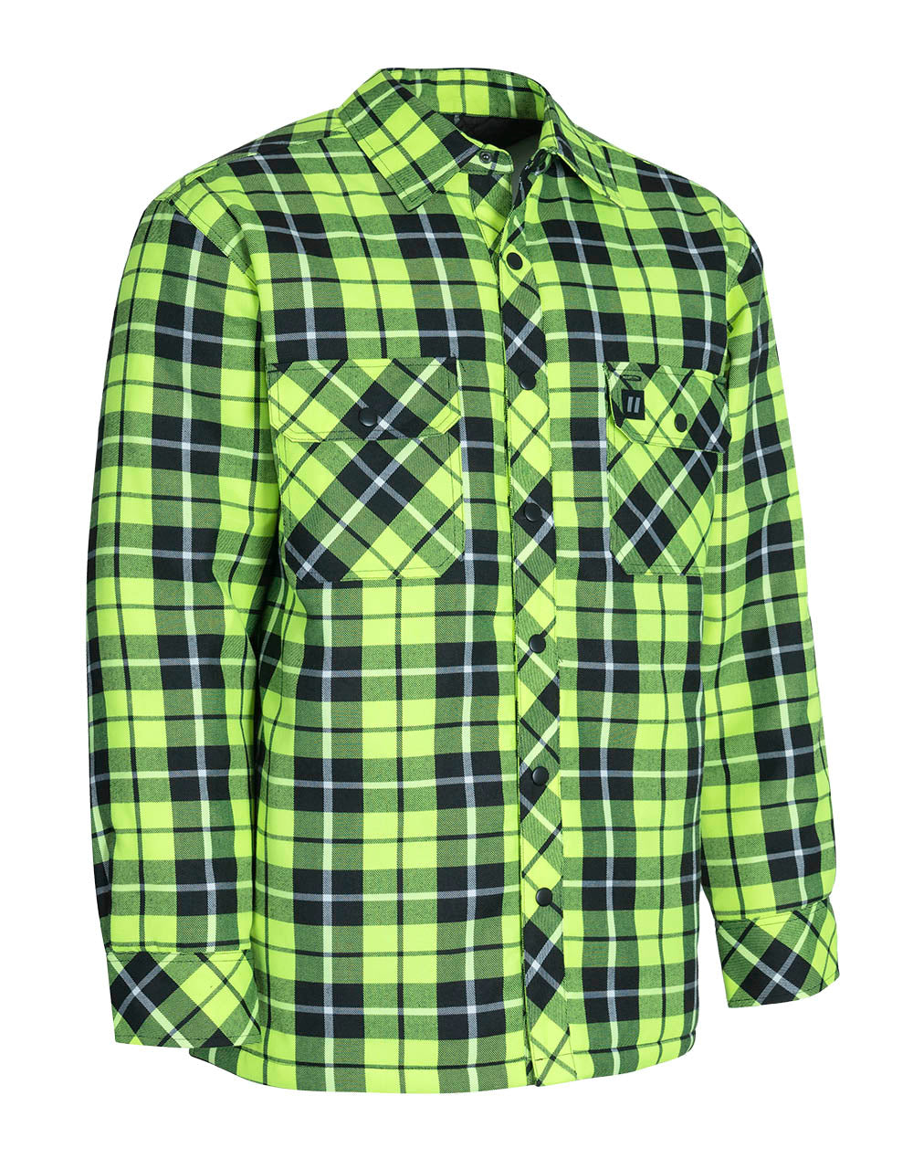 Hi Vis Tartan Plaid Quilt-Lined Flannel Shirt Jacket – Forcefield Canada - Hi  Vis Workwear and Safety Gloves