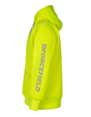 Hi Vis Lime Pullover Forcefield Logo Sleeve Graphic Hoodie