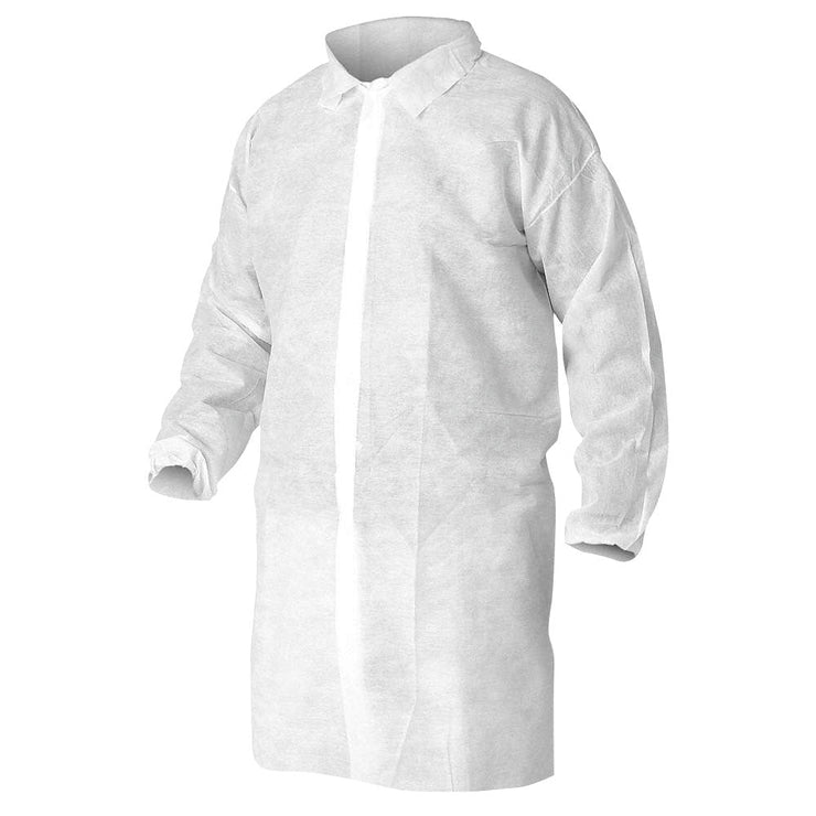 White Polypropylene Lab Coat