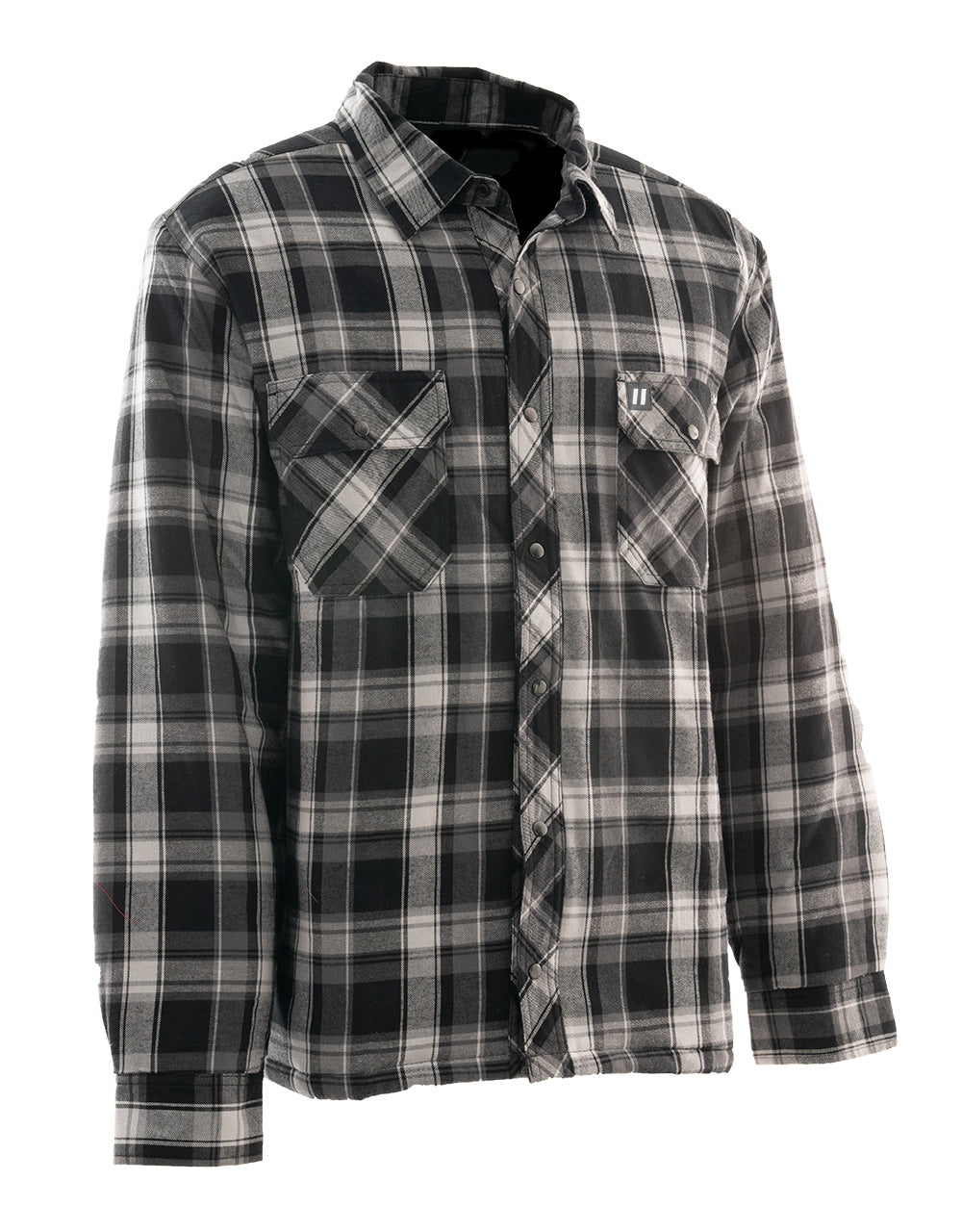 Grey Plaid Quilt-Lined Flannel Shirt Jacket – Forcefield Canada - Hi Vis  Workwear and Safety Gloves
