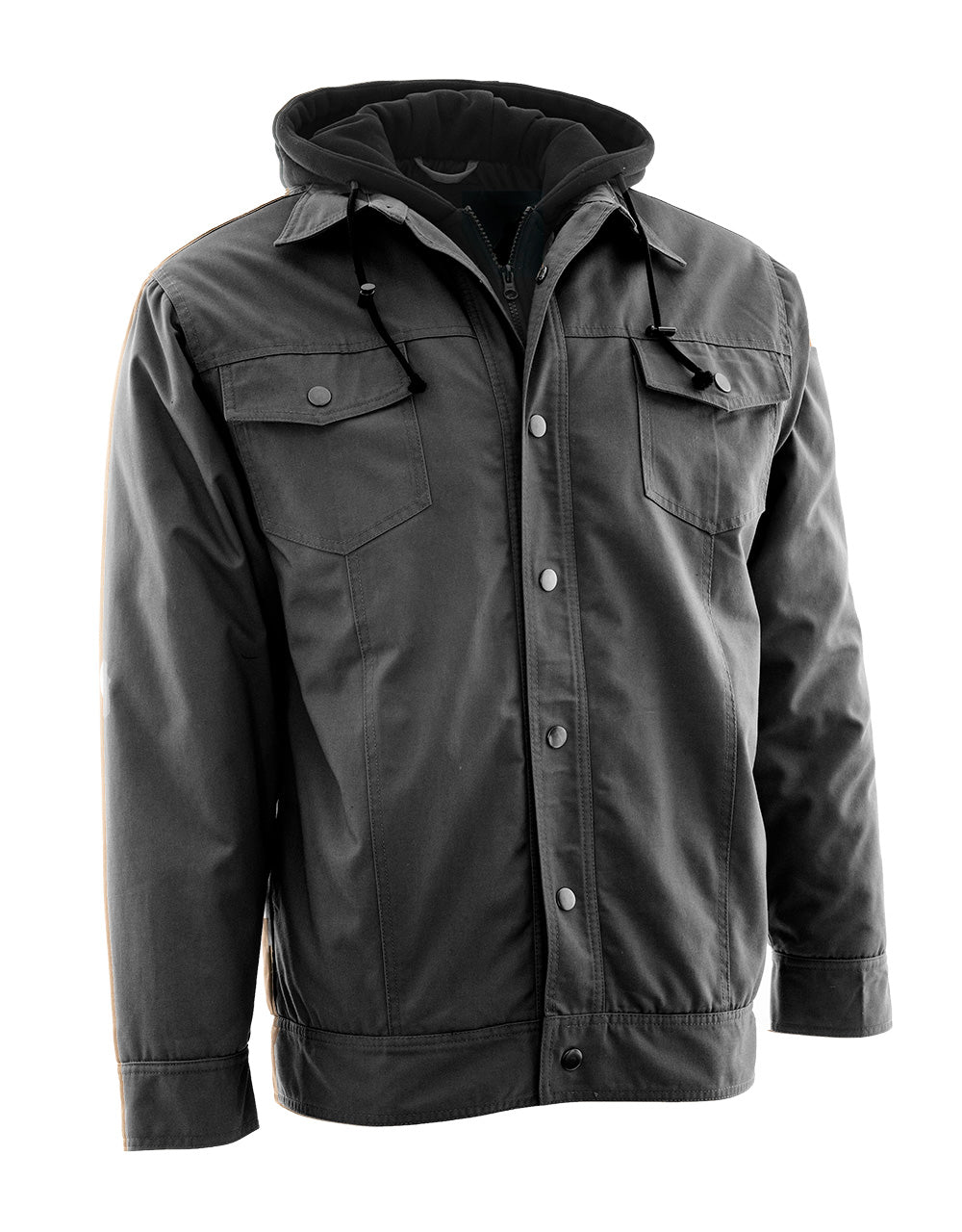Canvas Jacket with Fooler Hoodie – Forcefield Canada - Hi
