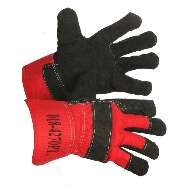 "Big Nikita" Pile-Lined Split Leather Work Glove - Hi Vis Safety