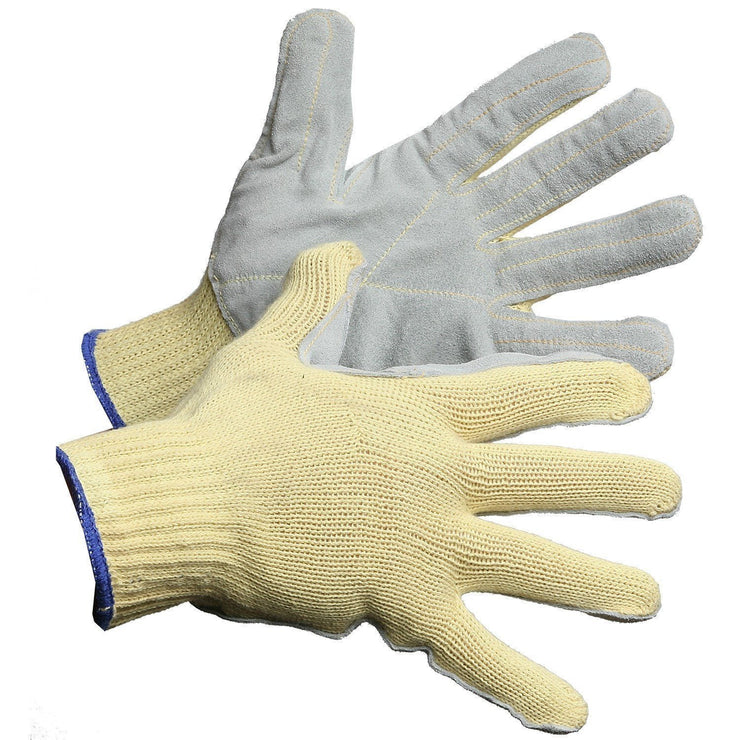 Cut Resistant Kevlar Glove, with Leather Palm - Hi Vis Safety