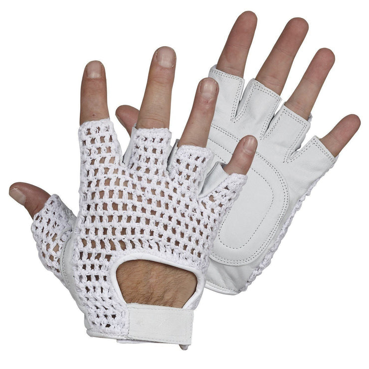 Fingerless Bicycle Gloves - Hi Vis Safety