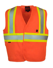 Fire Resistant (FR) 5-Point Tear-away Hi Vis Safety Vest - Hi Vis Safety