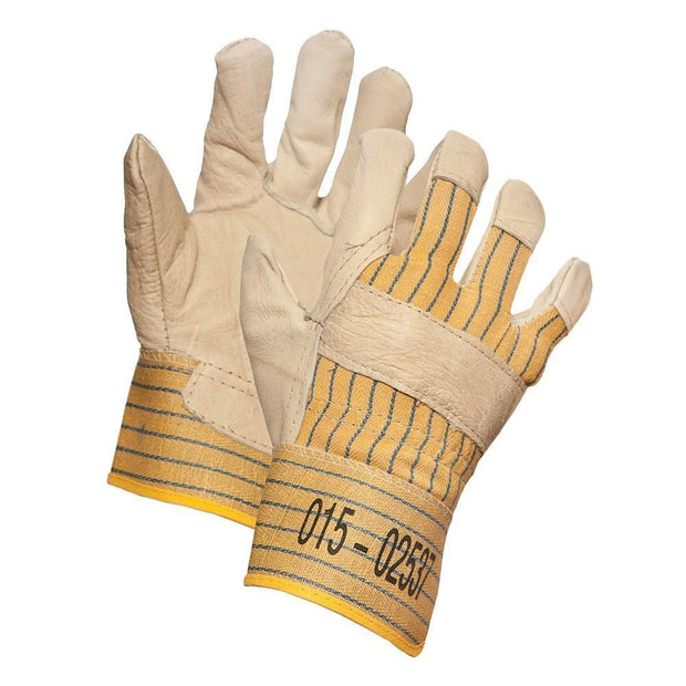 Grain Leather Work Glove, Ladies Size - Hi Vis Safety