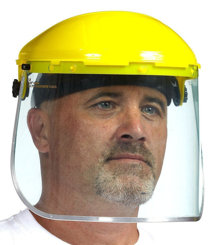 Headgear with Ratchet (Face shield Not Included) - Hi Vis Safety