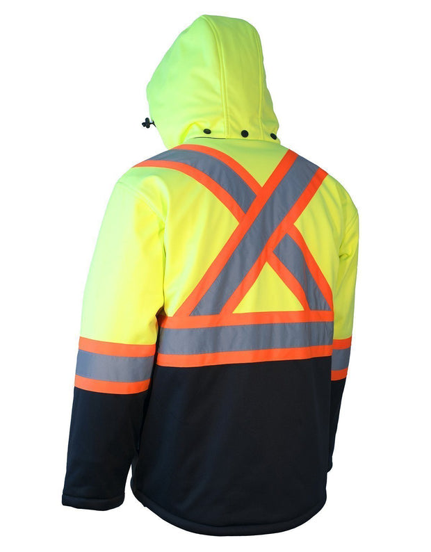 Hi Vis Softshell Winter Safety Jacket - Hi Vis Safety