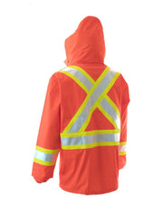 High Visibility Fire Resistant Rain Jacket - Hi Vis Safety