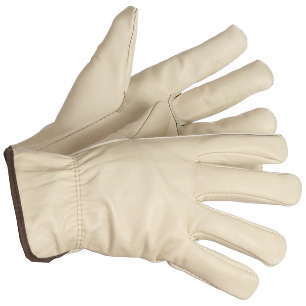 "Maximum Overdrive" Fleece Lined Driver's Gloves, Elastic Wrist - Hi Vis Safety