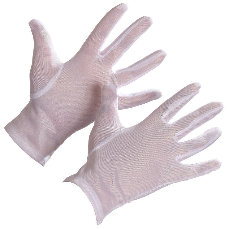 Nylon Slip On Dress Glove, Forchette Fingers - Hi Vis Safety