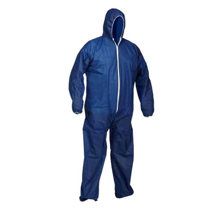 Polypropylene Disposable Coverall with Hood, Case of 25 - Hi Vis Safety