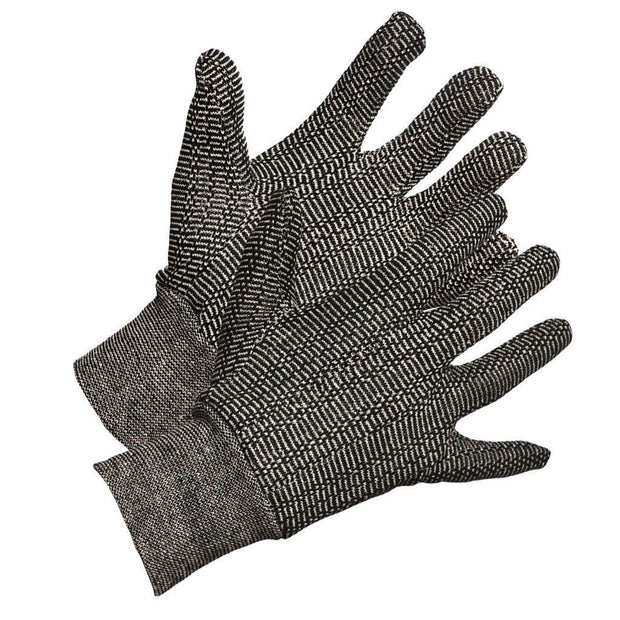 Salt & Pepper Cotton Work Gloves - Hi Vis Safety