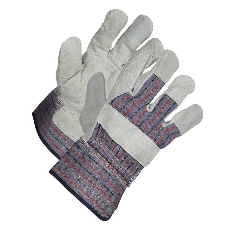 Split Leather Work Gloves, Standard Grade - Hi Vis Safety