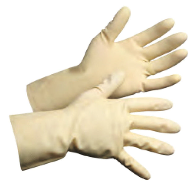 Unlined Latex Chemical Resistant Canner's Gloves - Hi Vis Safety