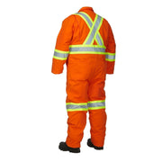 Winter Lined Cotton Canvas Safety Coverall - Hi Vis Safety